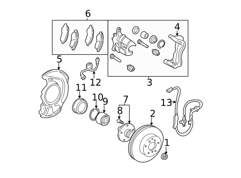 Anti-Lock Brakes for 2003 Toyota Camry #2