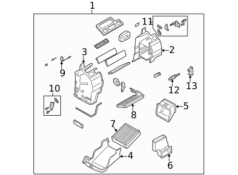 Heater for 2000 Mazda MPV #0