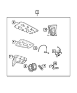 68022580AC - Mopar Accessories - Component Parts: Overhead Dvd Assembly for Mopar Image