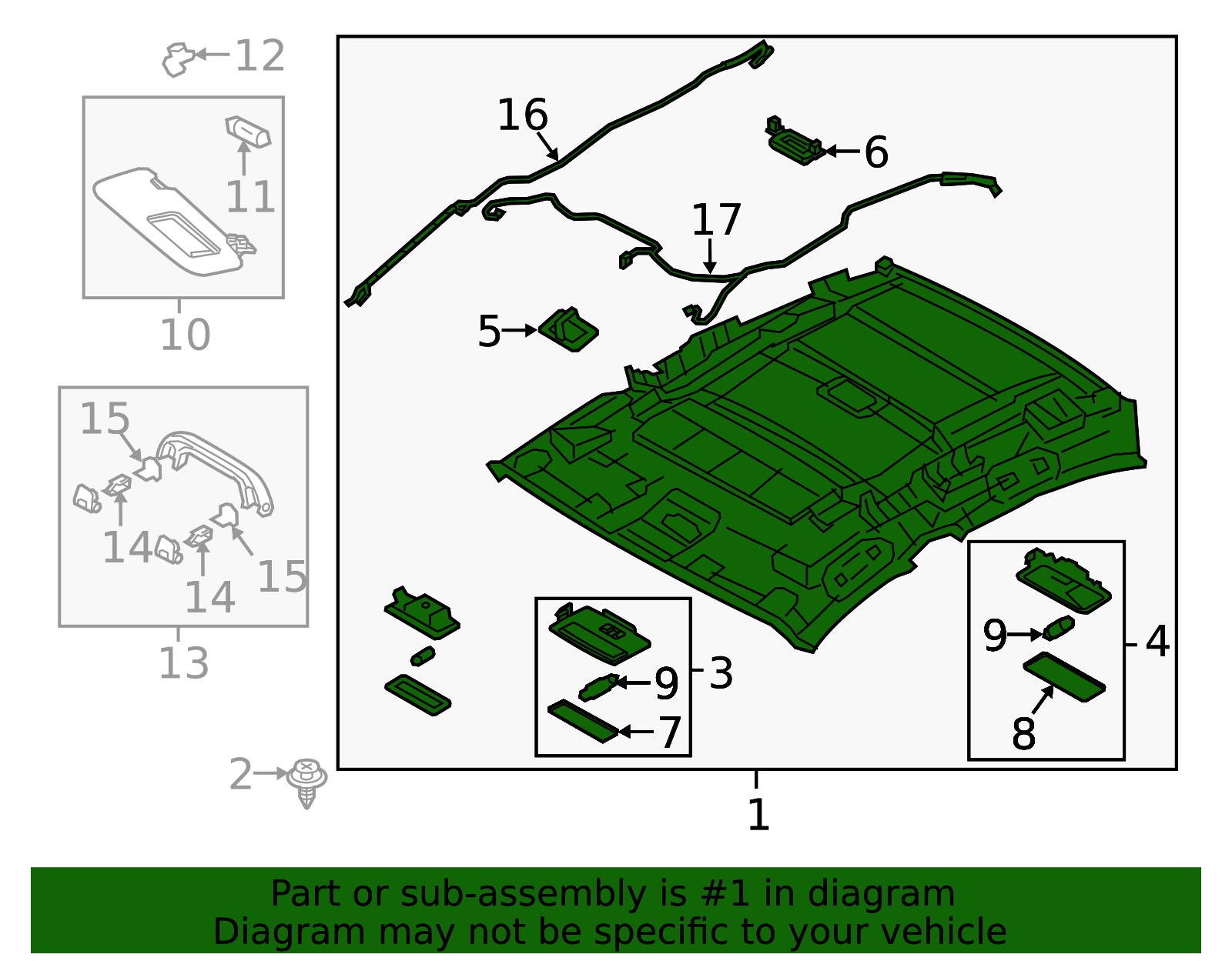 2017-2018 Mazda 3 Headliner BLF5-68-030L-75 | OEM Parts Online