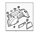 94027AG25BWA - Body: Quarter Trim Panel for Subaru Image