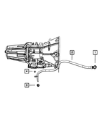 53032839AA - 42RLE; 4-Speed; Automatic Transmission: Transmission Oil Filler Tube for Mopar Image