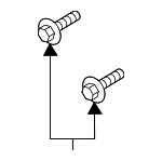 N90820401 - Body: Washer Reservoir Bolt for Porsche: 911, Macan Image