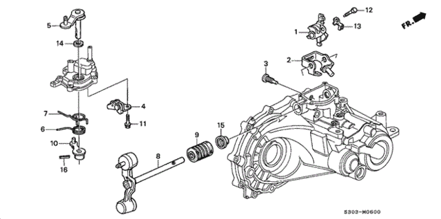 MT Shift Arm for 1997 Honda Prelude #0