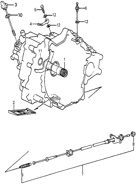 AT Stator Shaft  - Speedomemtergear for 1984 Honda Accord #0