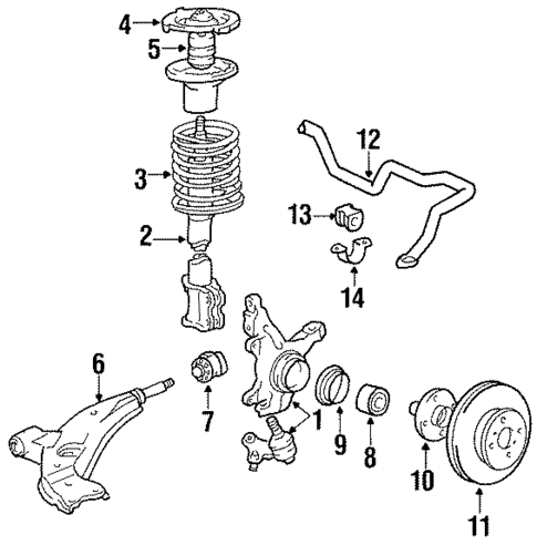 Front Brakes for 1987 Toyota Corolla #0