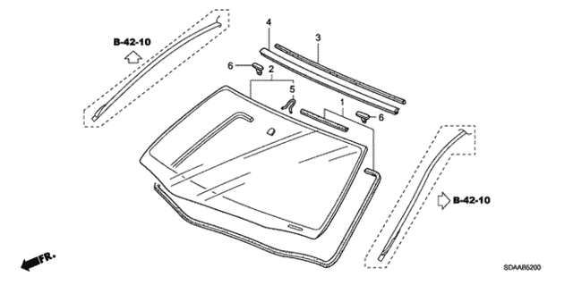 Front Windshield for 2007 Honda Accord #0