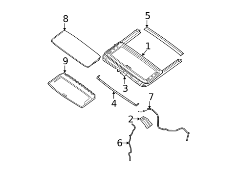 Sunroof for 2006 Nissan Pathfinder #0