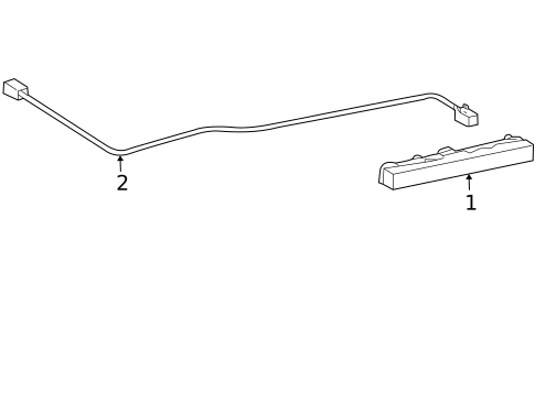 High Mounted Stop Lamp for 2013 Toyota Corolla #0
