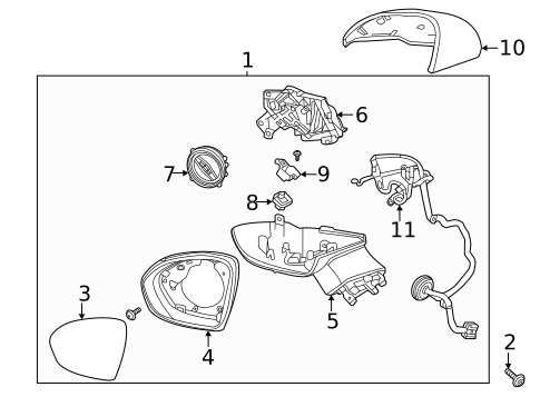 Outside Mirrors for 2023 Buick Envision #0