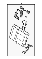 BAP857450A02 - Body: Seat Back Assembly for Mazda: 3 Image