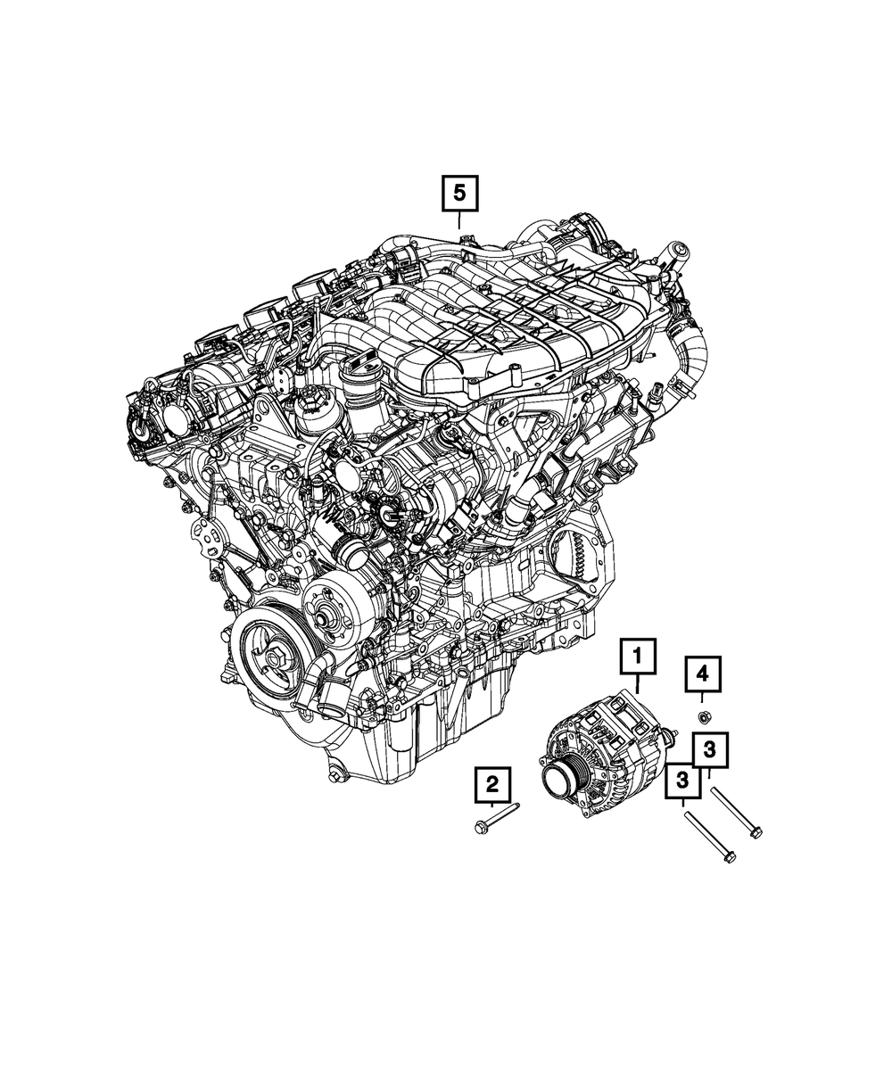 2017-2025 Mopar Alternator 56029732AB | My Mopar Parts