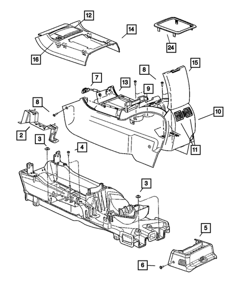 Consoles for 2006 Chrysler Pacifica #1