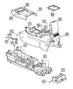 UJ59XDVAA - Automatic Transaxle 4 Speed: Center Console Bezel for Mopar Image