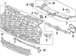 712003W0A11ZA - : Grille Assembly for Honda Image