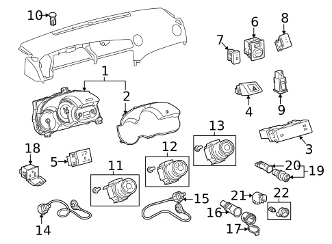 Switches for 2009 Toyota Matrix #1