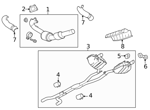 Exhaust Components for 2013 Chevrolet Camaro #1