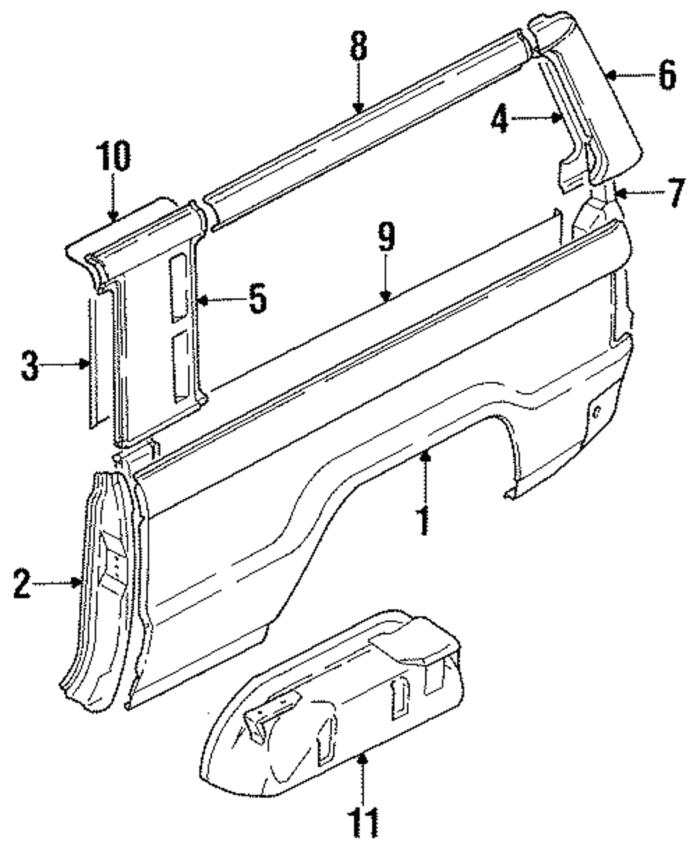 1989-1990 Isuzu Trooper Quarter Panel 8944889330 | Isuzu