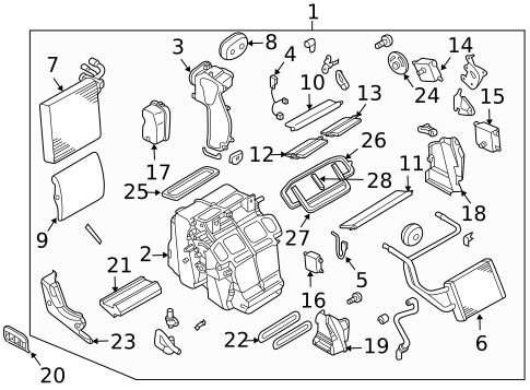 HVAC Case for 2008 INFINITI FX35 #0