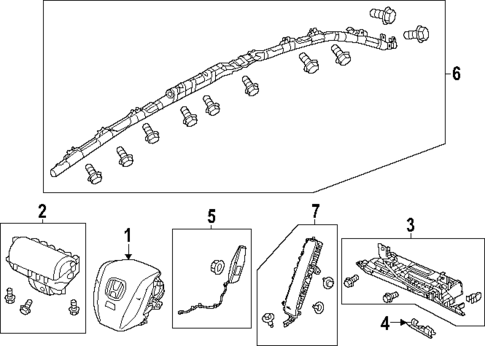 Air Bag Components for 2025 Honda Civic #1