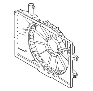 25350F2000 - : Fan Shroud for Kia: Forte Image