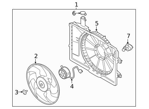 Cooling Fan for 2019 Kia Forte #0