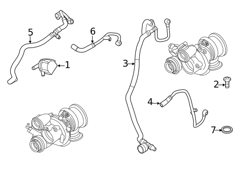 Condenser, Compressor & Lines for 2011 BMW X5 #2