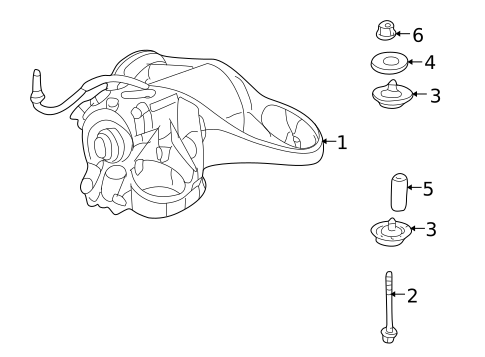 Axle & Differential for 2005 Saturn Relay #0