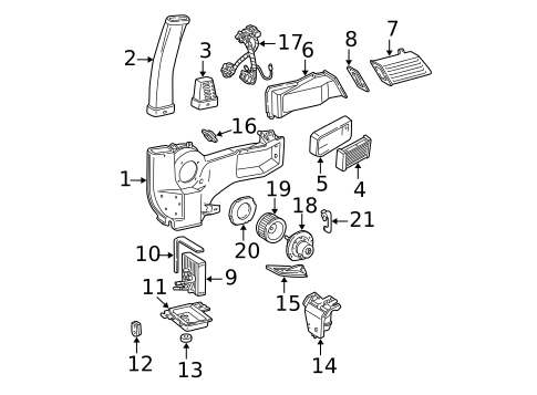 A/C Condenser & Evaporator for 1998 Ford E-250 Econoline #1