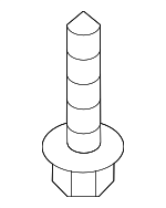 865793K000 - Body: Bumper Cover Screw for Kia: Cadenza, Carnival, EV9, Forte, Forte Koup, Forte5, K5, K900, Niro, Niro EV, Optima, Rio, Sedona, Seltos, Sorento, Soul, Soul EV, Sportage, Stinger Image