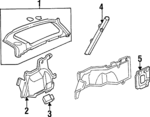 84181SV5A00ZA - Body: Upper Quarter Trim for Honda: Accord Image