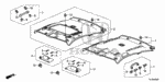 88217TR0A01ZD - Interior/Bumper: HOLDER ASSY., SUNVISOR *YR327L* (PEARL IVORY) for Honda Image