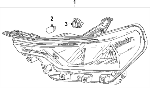 Headlamp Components for 2023 Chevrolet Colorado #1