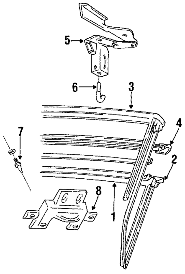 5241317 - Body: Header Reinforced for Mopar Image