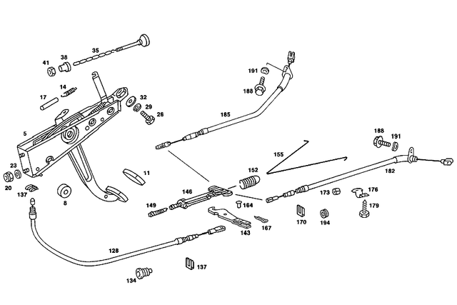 1234200885 - : Brake Cable for Mercedes-Benz Image