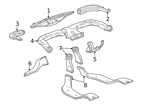 Ducts for 2016 Chevrolet Trax #0