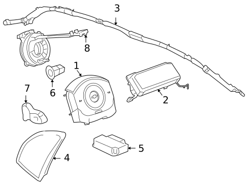 Air Bag Components for 2009 Pontiac G6 #0