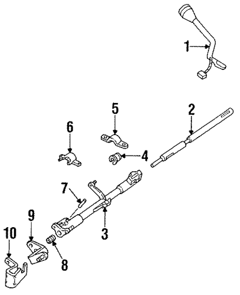 Shaft & Internal Components for 1993 Mercury Grand Marquis #1