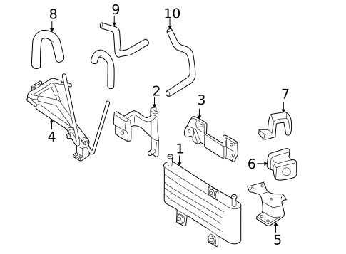 Trans Oil Cooler for 1999 INFINITI QX4 #0