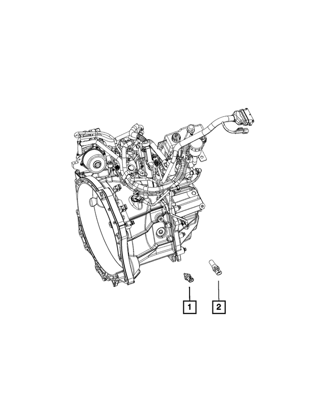 68099548AA - M40; 6-Speed; Manual Transmission Automated; MTA: Back Up Lamp Switch for Ram: ProMaster 1500, ProMaster 2500, ProMaster 3500 Image