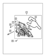 6102184AA - Cooling: Hex Head Bolt And Coned Washer for Mopar Image