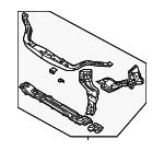 95332056 - Body: Radiator Support for Chevrolet: Aveo, Aveo5 | Pontiac: G3 Image