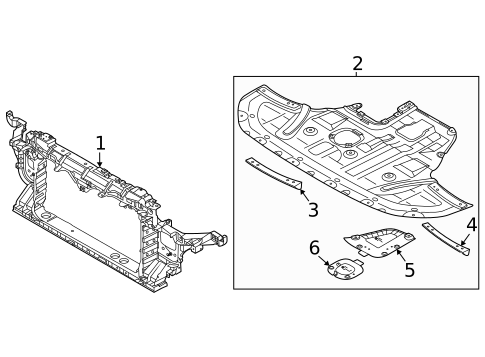 Radiator Support for 2025 Kia K5 #0