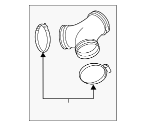 97011014023 - Engine: Engine Air Intake Hose Adapter for Porsche Image