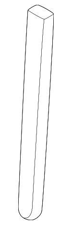 5315660080 - Body: Shutter Side Seal for Toyota Image