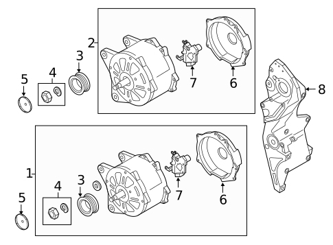 Alternator for 2012 Volkswagen Passat #0
