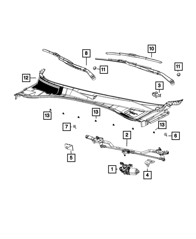 68040243AD - Electrical: Cowl Mucket for Mopar Image