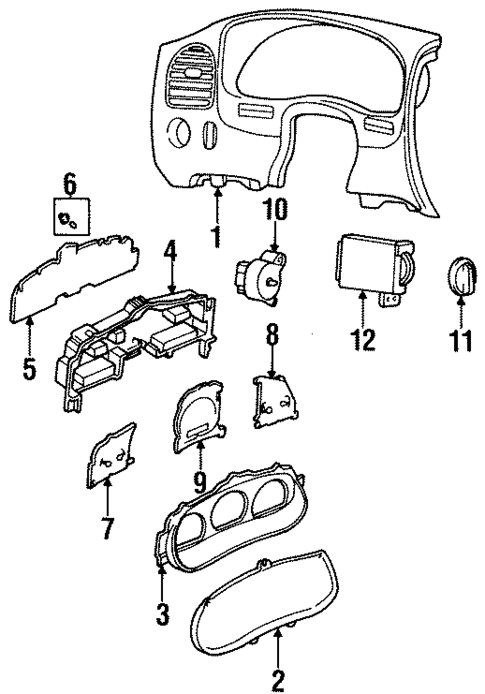 Instrument Gauges for 1996 Mazda B3000 #0