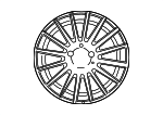 66031114 - Suspension: Wheel, Alloy for Mercedes-Benz Image