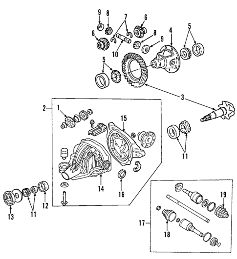 Rear Axle for 2005 Ford Explorer #0